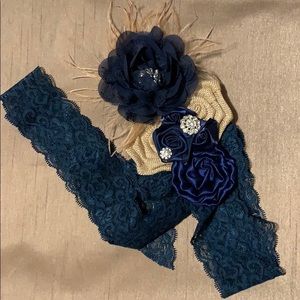 Navy Blue Belly Sash